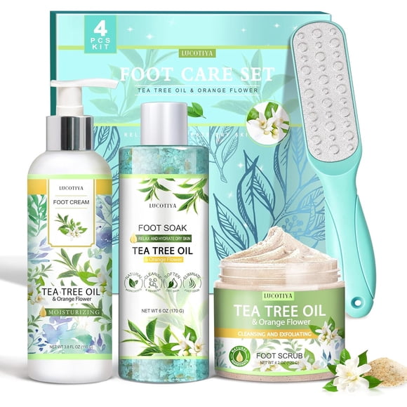 Set Cuidado De Pies Tea Tree Oil 4 Piezas