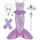 thumbnail image 1 of Disfraz de princesa Gesikai para niñas pequeñas, sirena, de 4 a 6 años, 1 of 6
