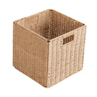 Magideal - Cesta De Almacenamiento Cesta Tejida Cubos De Almacenamiento, Organizador Hecho A Mano Contenedor De De Agua Organizador De Lavandería Bolsas 25X25X25Cm