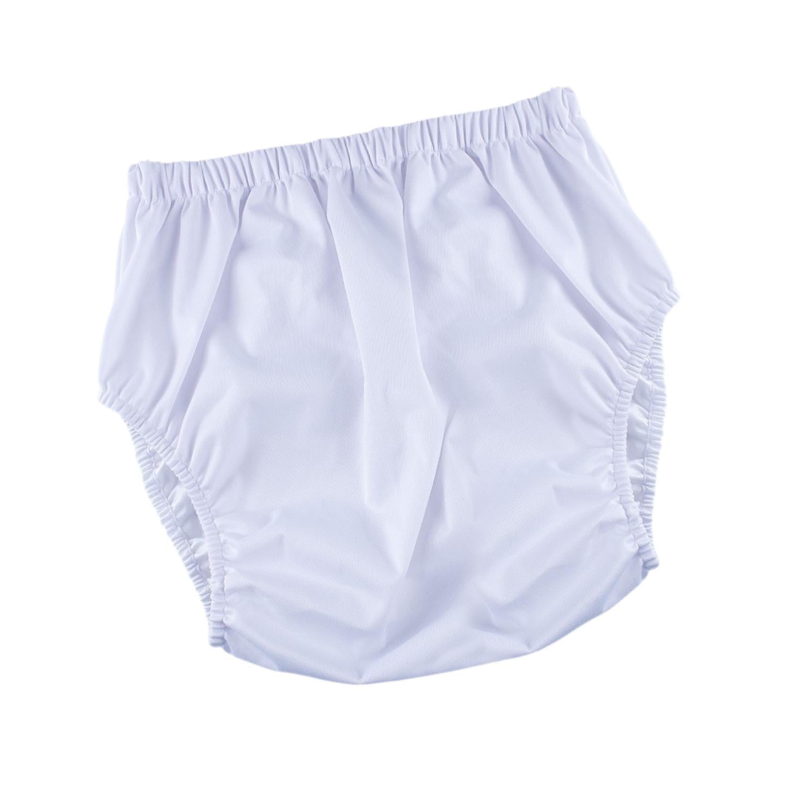 Ioensy - Pañal Para Adultos Transpirable Y Lavable, Cómodo Y Protector, Talla L, Color Blanco