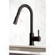 thumbnail image 5 of Grifo de cocina Kingston Brass Concord LS8620DL negro mate, 5 of 9