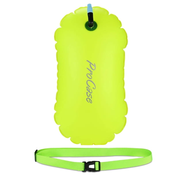 Boya de natación Float ProCase, burbuja de seguridad para natación, color amarillo neón
