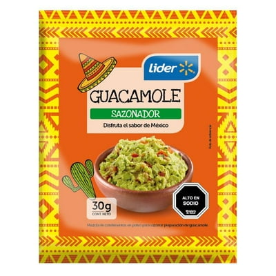 Sazonador Para Guacamole 30 G Lider