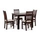 thumbnail image 2 of Comedor Ñuble Cuadrado 95X95 Cm Con 4 Sillas Chocolate-Beige, 2 of 13