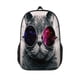 thumbnail image 1 of 1pc Personality Cat Glasses Printed Backpack, Children's Bright Color Backpack, 3D Print Backpack, Fashion Trendy Boys And Girls Backpack, Breathable Lightweight Bag, Students Schoolbag, 1 of 4