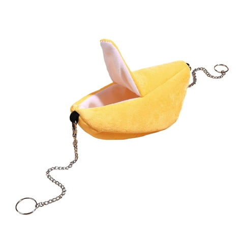 Ioensy - Hamaca Para Hámster, Cama, Cabaña Para Hámster, Nido Para Dormir Para Ardilla, Animal Pequeño, Juego De Plátano