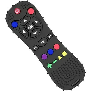 Veatool - Molar De Control Remoto De Silicona Para Bebés, Sin Silicona Bpa, Juguetes Para Bebés De - 0 A 6 Meses Para Aliviar El Dolor De Muelas (Negro)