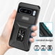 thumbnail image 5 of Funda Armada para Google Pixel 8 Pro con Tapa Deslizante y Soporte Magnético Giratorio Negro, 5 of 5