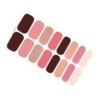 Ioensy - 16 Piezas De Tiras De Uñas De Gel Curadas Autoadhesivas Pegatinas De Envoltura De Uñas De Gel Calcomanías Estilo B