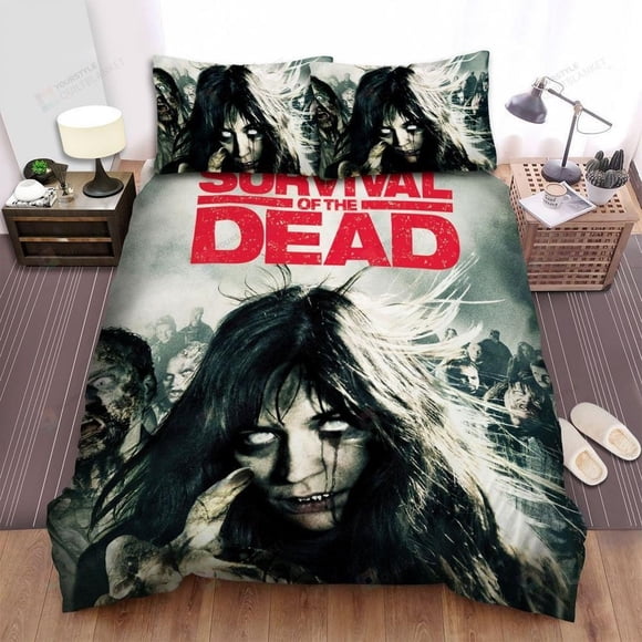 Survival Of The Dead 00 A Bloody Good Time Poster Quilt Duvet Cover Set3-Piece Bedding Set