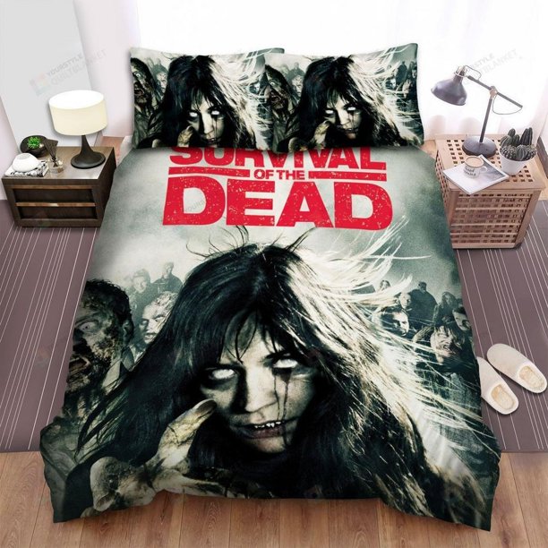 Survival Of The Dead 00 A Bloody Good Time Poster Quilt Duvet Cover Set3-Piece Bedding Set
