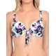 thumbnail image 1 of Bikini push up estampado negro con nudo Talla L, 1 of 5