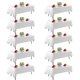 thumbnail image 1 of Mantel FINDYOU de poliéster blanco de 60 x 102 cm para mesa de 6 pies, 1 of 7