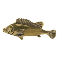 Bothyi - Pez De Latón Estatua De Pez Estatuilla Adorno Artístico De Cobre Para El Hogar Coche Sala De Estar