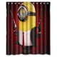 thumbnail image 1 of Cortina de ducha de Hitman Minion, juego de cortina de baño con ganchos, tamaño 60 x 72 pulgadas, 1 of 3