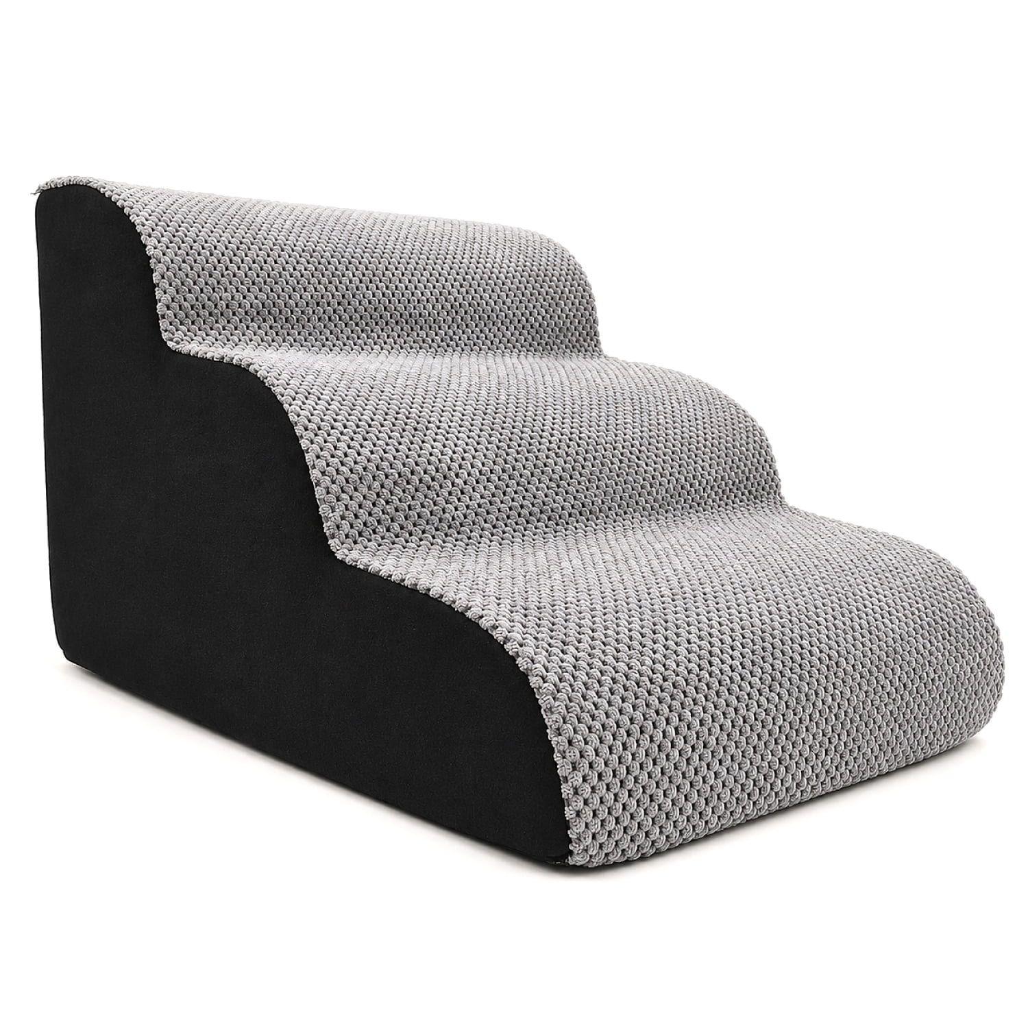 Escalera Rampa Mascotas 40cm 3 Escalones Suave Funda Lavable