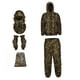thumbnail image 1 of Traje Ghillie Máscara de Cara Completa Guantes Conjunto Traje Capucha Pantalones Woodland Chaqueta Ligera Traje de Camuflaje 3D Frondoso para Hallowee , M L ML, 1 of 5