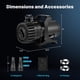 thumbnail image 4 of Bomba para estanque Hurmovae de flujo ajustable 2271-6814 LPH 100W 13FT, 4 of 8