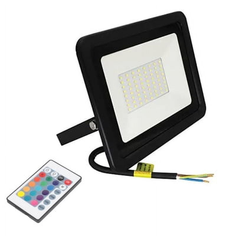 Hb Led - Foco Proyector De Área Led 50w Rgb Con Control Remoto