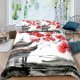 thumbnail image 1 of Cherry Blossom Flower Bedding Set Boys Girls Duvet Cover Pillowcase Bed boys Teen Adults, 1 of 5