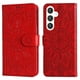 thumbnail image 5 of Funda tipo cartera FOXDOCK para Samsung Galaxy S24 , diseño girasol en relieve, cuero PU, cierre magnético, soporte y tarjetero, 5 of 5