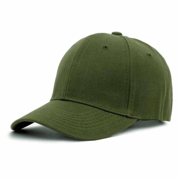 Gorro Jockey Estampar o Bordado Calidad 100% Verde Musgo