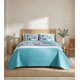 thumbnail image 1 of Cubrecama Quilt Verano King - Provenza Turquesa XF51, 1 of 5