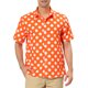 thumbnail image 1 of Camisa de Lunares de Verano para Hombre INSPIRE CHIC Regreso a Clases, Camisa de Manga Corta con Botones, L Naranja, 1 of 7