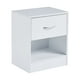 thumbnail image 1 of Velador Cajón y Espacio Almacenamiento Minimal Blanco, 1 of 4