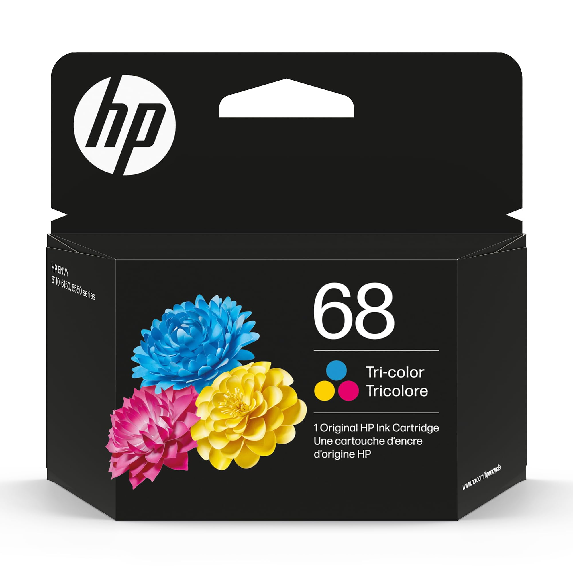 Cartucho De Tinta Tricolor Hp 68 | Compatible Con Las Series Envy 6100e Y 6500e | Compatible Con Instant Ink | 7fp20tn