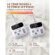 thumbnail image 4 of Manta eléctrica CAROMIO King Size con doble control blanca, 4 of 9