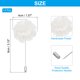 thumbnail image 2 of Uxcell 2Pcs Alfileres de Flor, Alfiler de Solapa para Hombres Flor de Camelia para Traje Boda Graduación Aniversario Blanco, 2 of 6