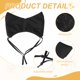 thumbnail image 3 of Gorro de Ducha para Gatos Uxcell, Gorros de Ducha para Perros con Correa Ajustable, (Negro, 2 Piezas), Destinado para Gatitos/Pequeños Cachorros/Aseo, 3 of 7