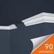 thumbnail image 1 of Cornisa E5 45 x 40mm x 2mt xPS Caja 90 unidades, 1 of 3