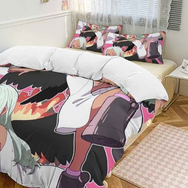 Seraphim Bed Duvet Cover Funny Anime Cartoon Bedding Sets Lightweight 3 Piece Comforter Sets