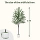 thumbnail image 3 of Árbol de olivo artificial YYTDDUUU de 183 cm para decoración de interiores, 3 of 6