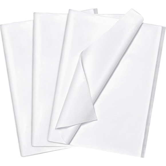 Bobobag 100 hojas de papel de seda blanco de 20 x 14 pulgadas