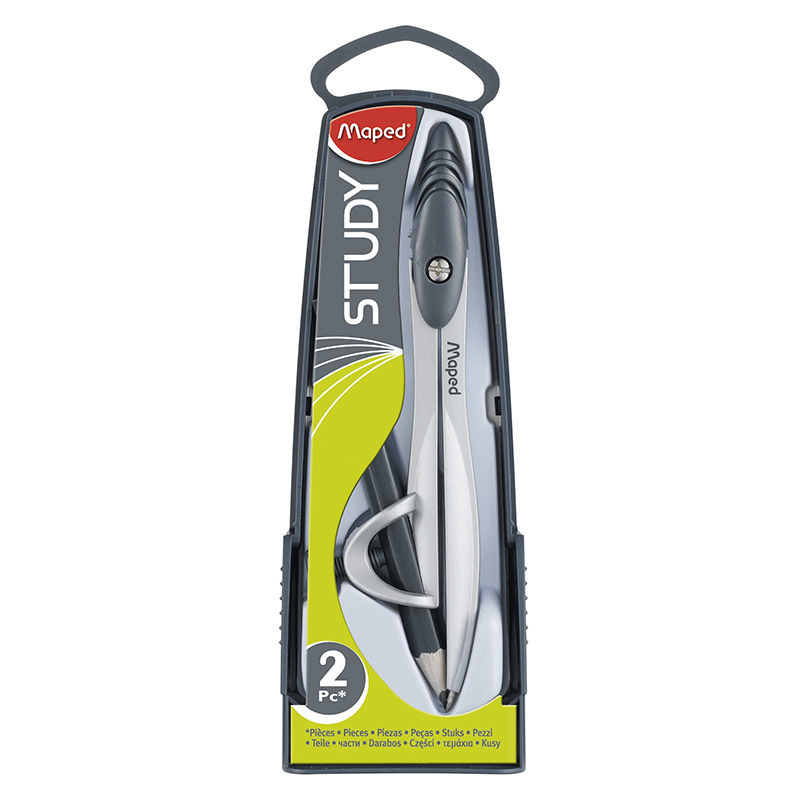 Maped - Compás Study Color Gris 2 Piezas