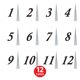 thumbnail image 4 of Tarjetas de mesa numeradas Beistle, paquete de 12, 10.8 cm x 7.6 cm, 4 of 7