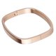 thumbnail image 2 of Para mujer para hombre de acero inoxidable Brecelet pulido brazalete brazalete de oro rosa 6 mm, 2 of 5