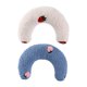 thumbnail image 4 of 2 Almohadas Para El Cuello Para Mascotas, Juguete Para Masticar Relleno Para Perro, Gato, Azul Y Blanco, 4 of 5