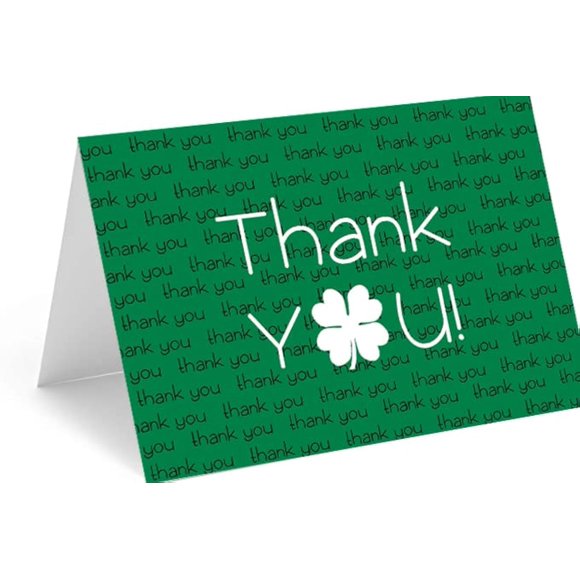 Tarjeta de agradecimiento Red Door Inspirations - Pack de 10 (verde)