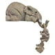thumbnail image 4 of Figuras De Elefantes Esculturas De Animales Resistentes Adornos De Jardín Para Estantes De Escritorio, 4 of 5