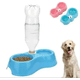 thumbnail image 1 of Plato doble con dispensador agua mascotas color azul, 1 of 3