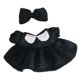 thumbnail image 2 of Ropa De Muñeca De Peluche De 17 Cm, Disfraces Cómodos Y Elegantes, Ropa Para Muñecas, Color Negro, 2 of 2