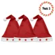 thumbnail image 1 of Pack 3 Gorros De Navidad Con Luces Viejo Pascuero Adorno Navidad 2025, 1 of 3