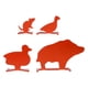thumbnail image 2 of Objetivo De Acero Al Carbono, Objetivo De Silueta Animal De 4 Piezas Para Patio, 2 of 3