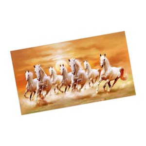 Bothyi - Cuadro Con Impresión De Siete Caballos Para Dormitorio, Estudio Y Sala De Estar.