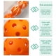 thumbnail image 3 of Pelotas de Pickleball de 40 hoyos para interiores, color naranja brillante, paquete de 3, tamaño reglamentario USAPA, ideal para un juego de Pickleball., 3 of 5