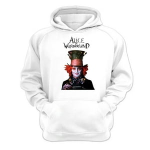 Genérico - Polerón Canguro Alicia Cuentos Infantiles Blanco Talla Xl Unisex